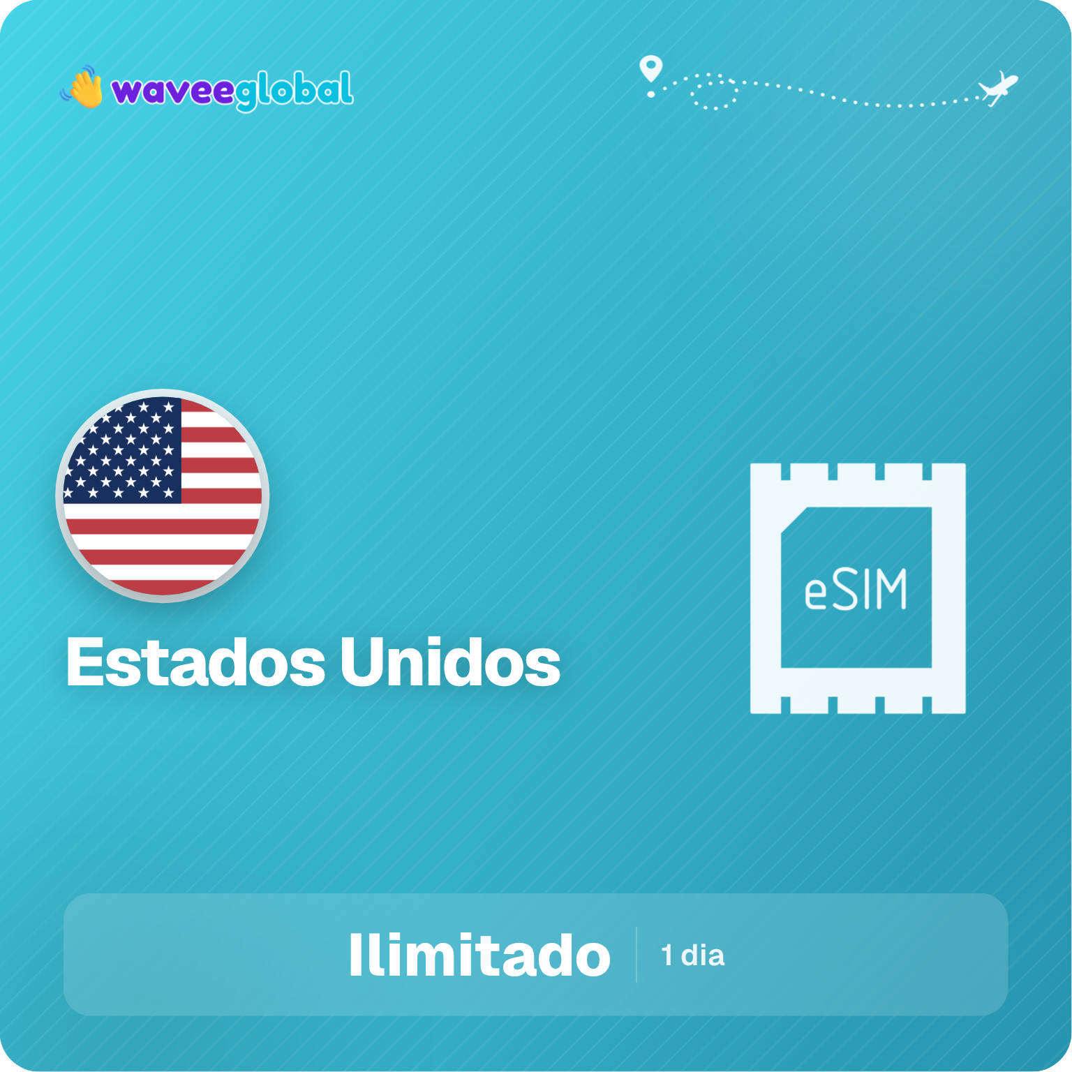 eSIM Estados Unidos Ilimitado Plus