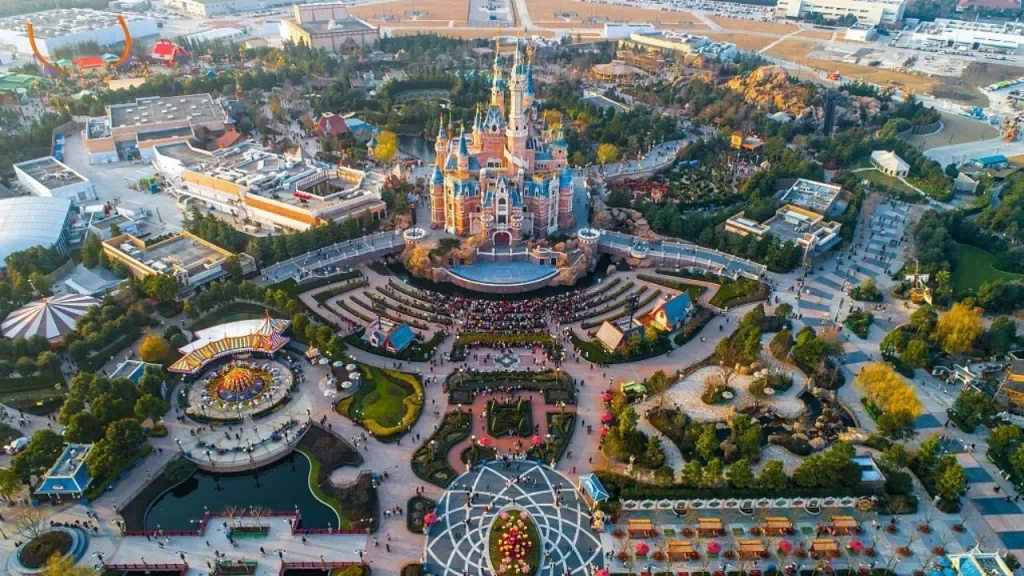 Aerial photo Shanghai Disneyland Park
