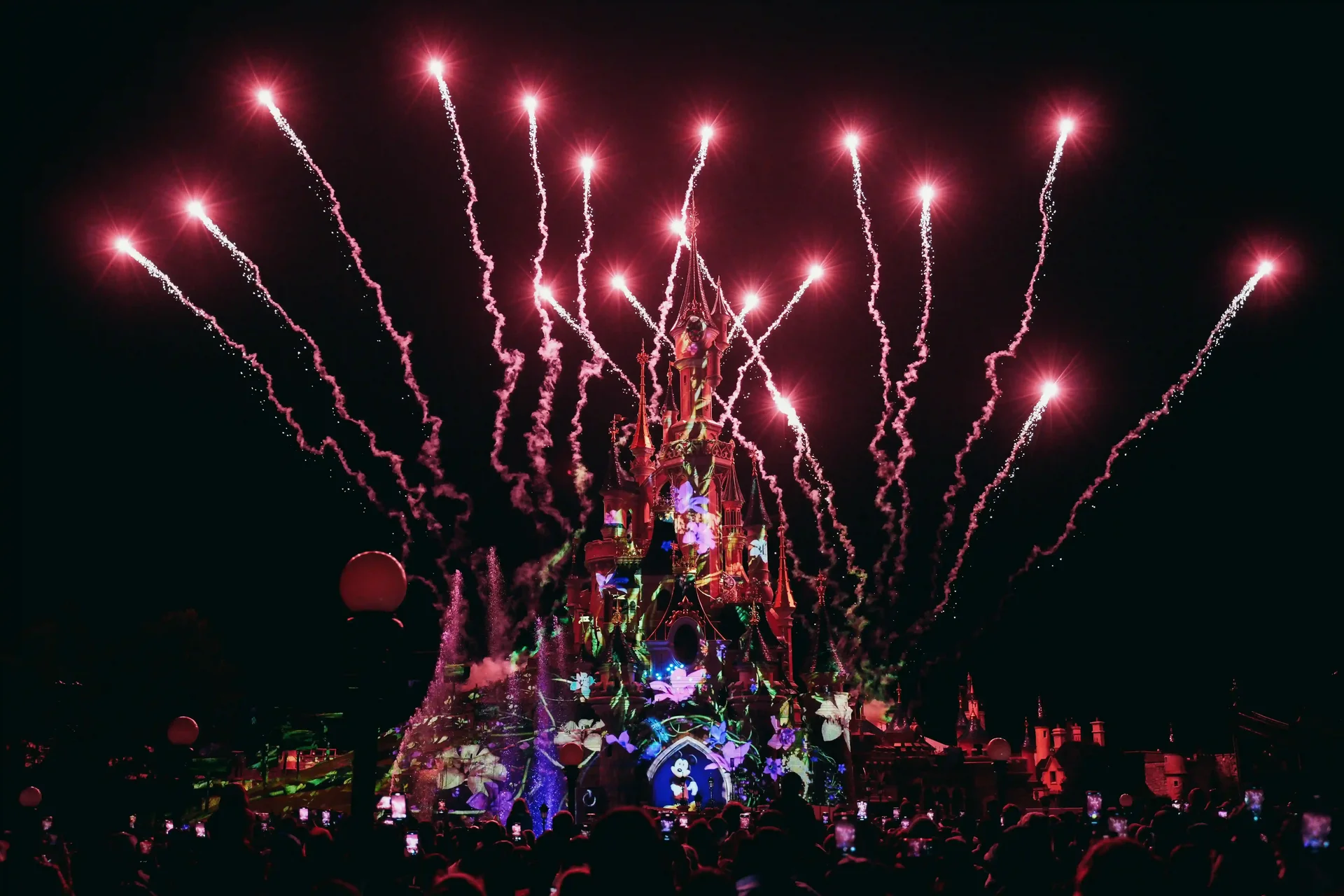 Queima de fogos na Disney Paris