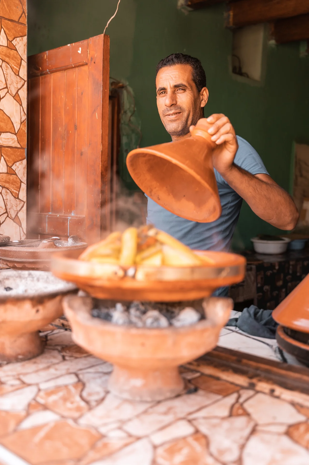 Tajine feito por um local